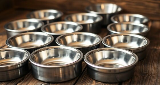 top stainless steel pet bowls