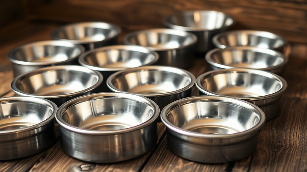 top stainless steel pet bowls