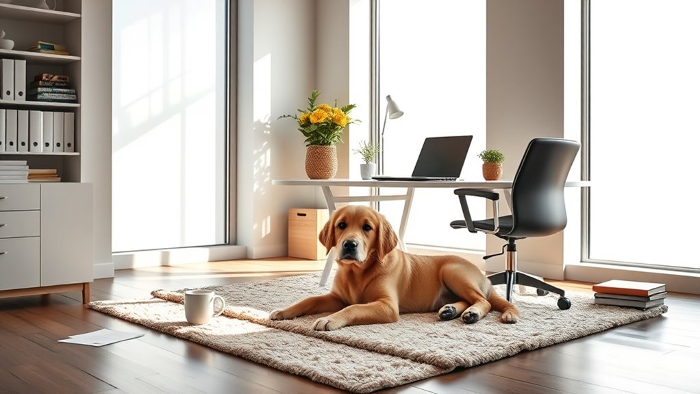 training dogs for office routines