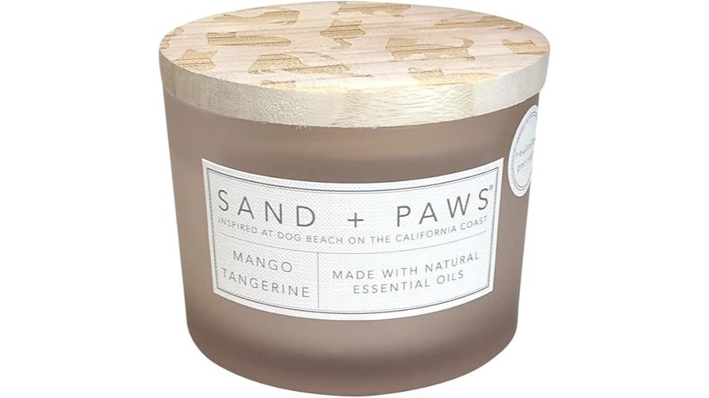 tropical mango tangerine candle