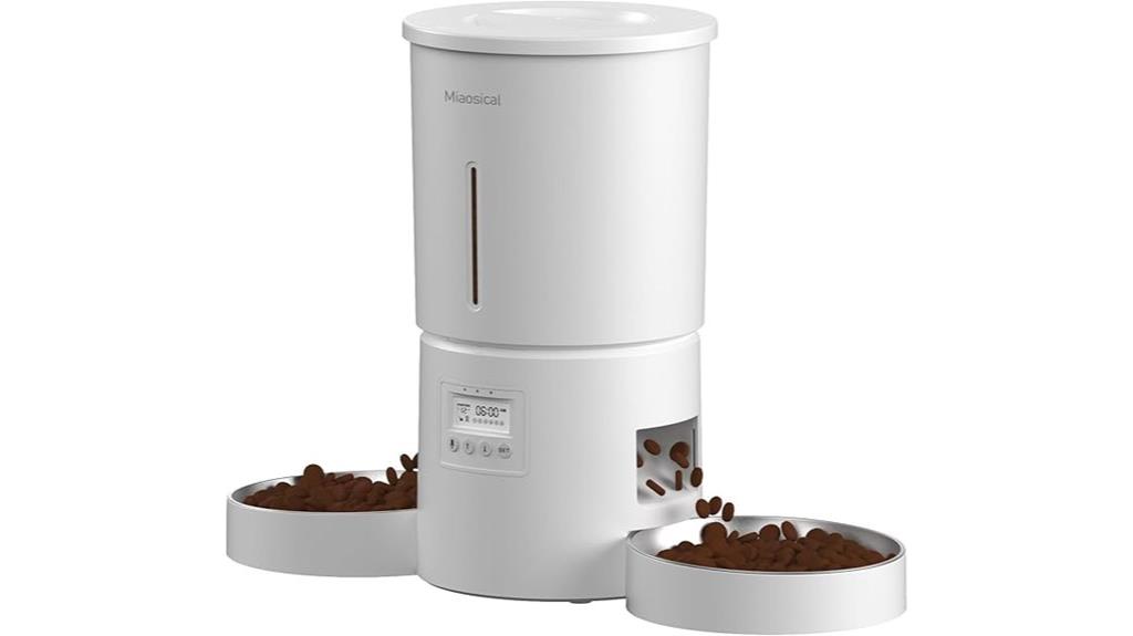 two cat automatic feeder