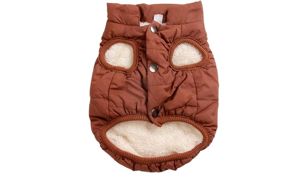 two layer fleece dog jacket