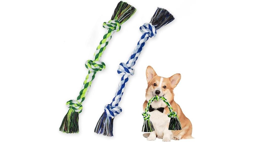 two pack cotton rope toys
