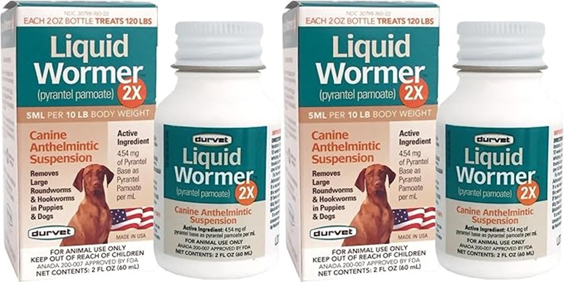 two pack liquid wormer