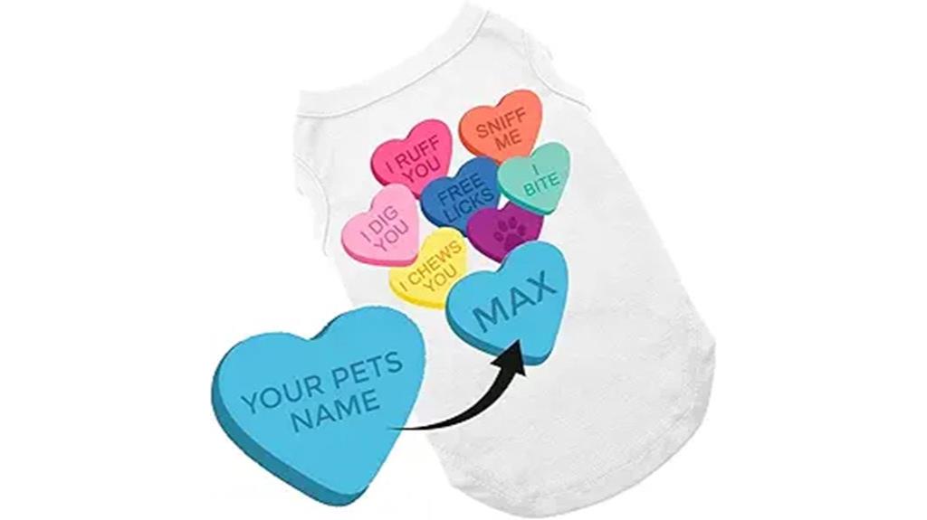 valentine s personalized dog shirt