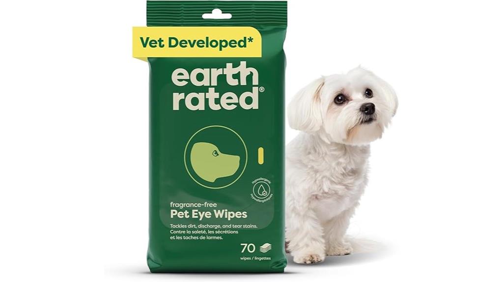 vet formulated pet eye wipes