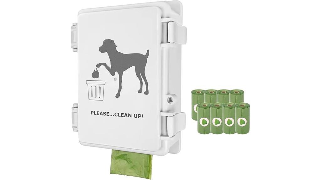 wall mounted poop bag dispenser