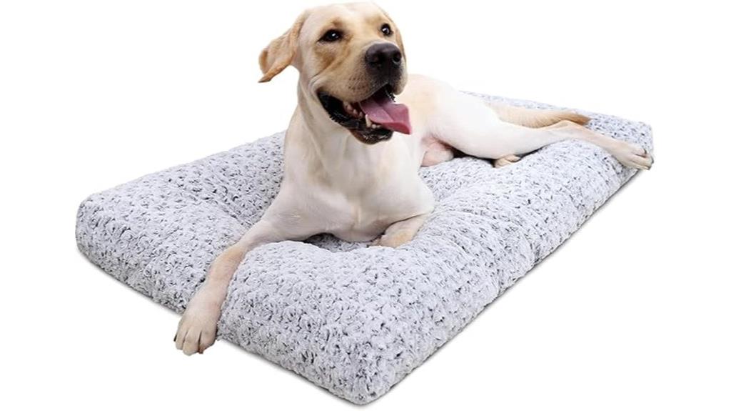 washable gray dog bed
