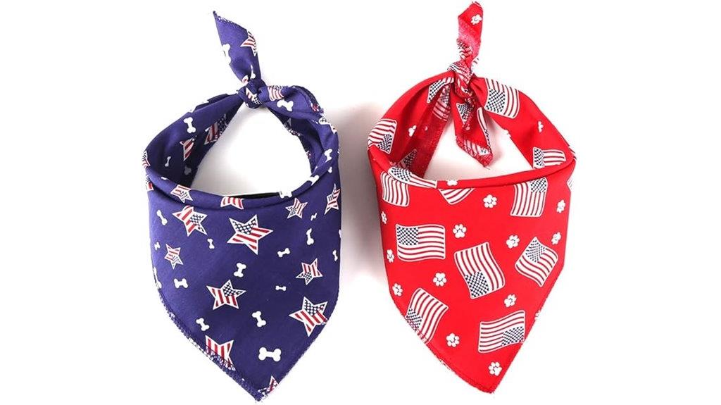 washable pet bandanas