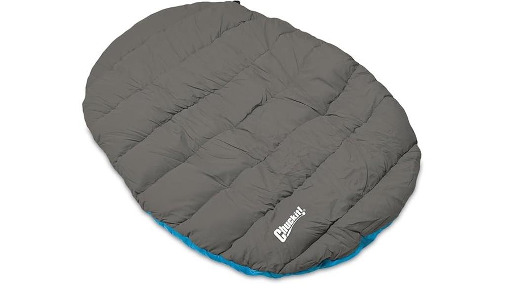 water resistant blue travel bed