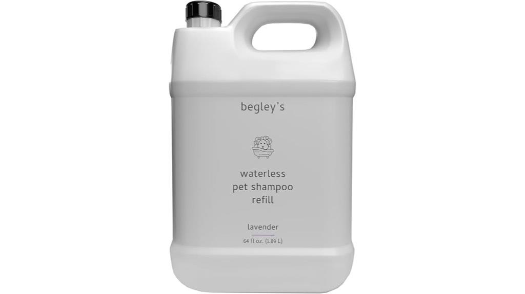 waterless pet shampoo product