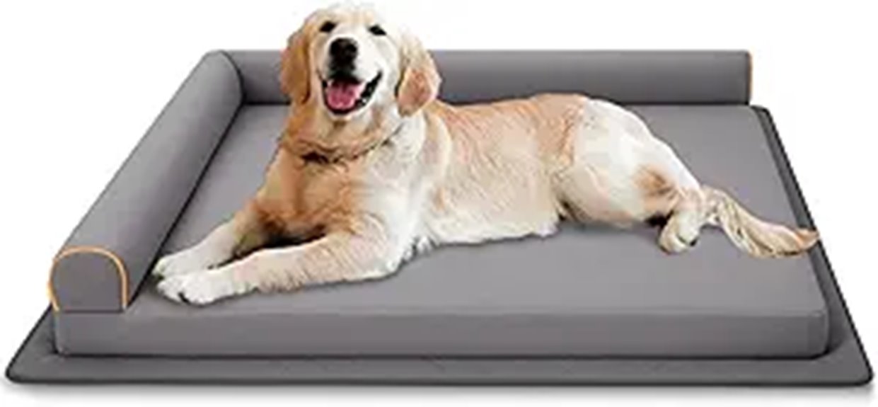 waterproof memory foam bed