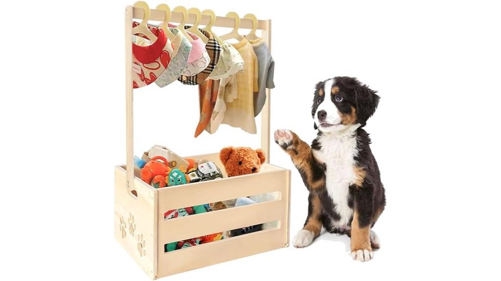 wooden pet closet storage