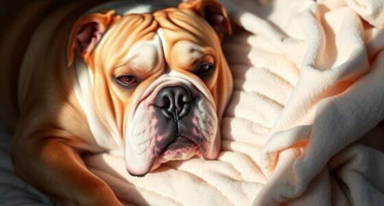 bulldog breathing and skin