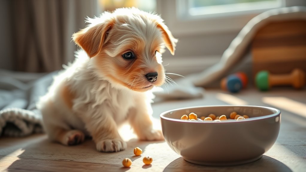 consistent puppy feeding routine