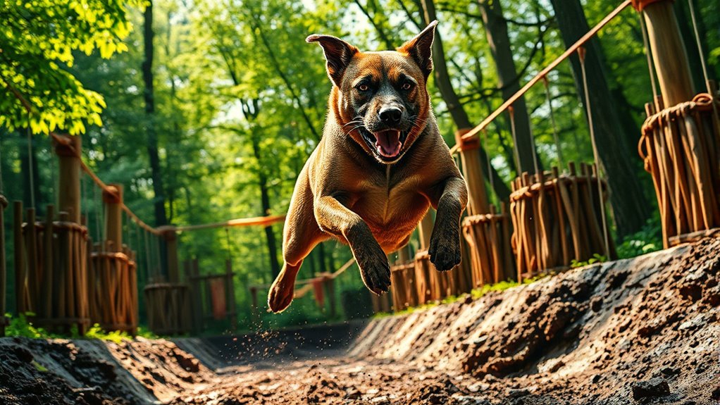 dog obstacle run preparation