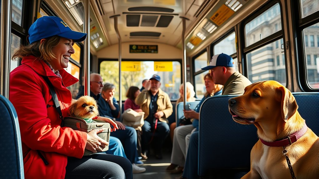 dog travel public etiquette