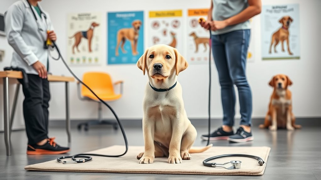 dog veterinary visit training