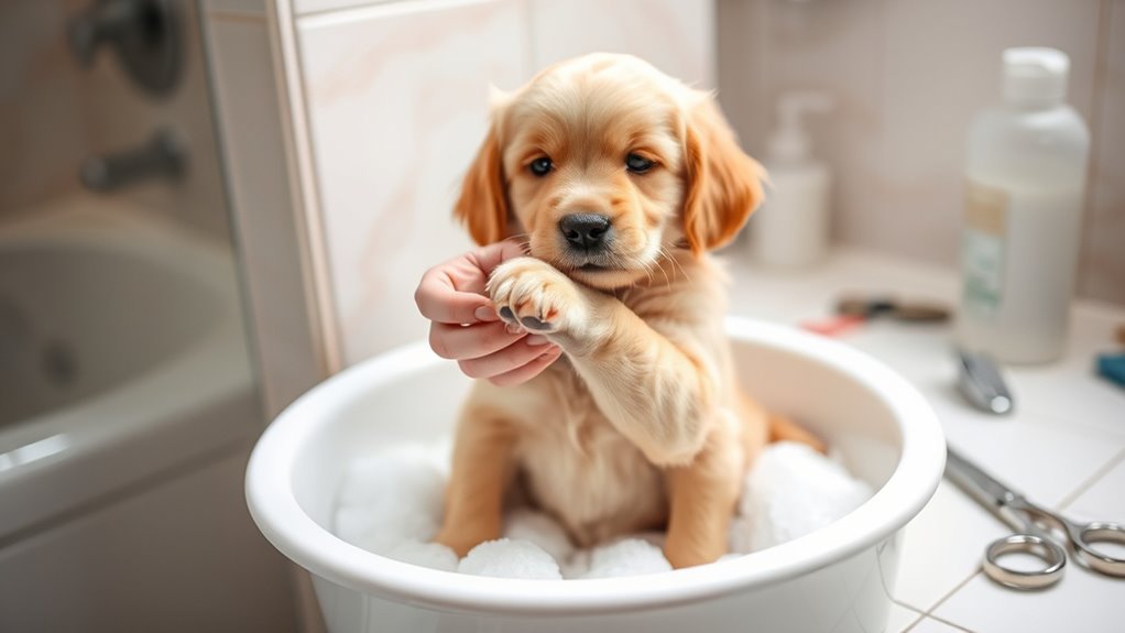 gentle safe puppy grooming
