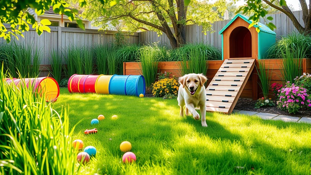 home dog enrichment garden