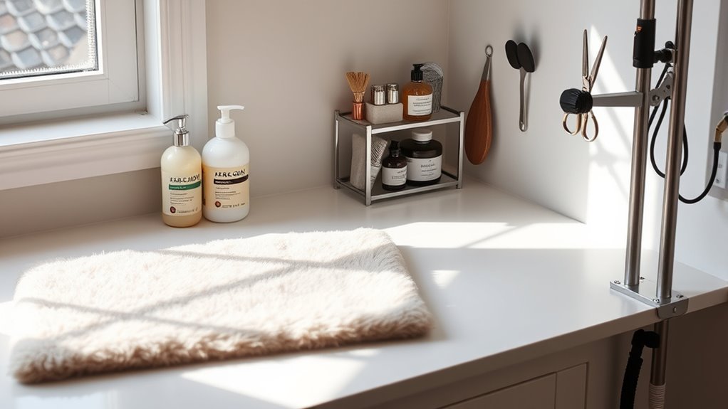 home grooming station setup