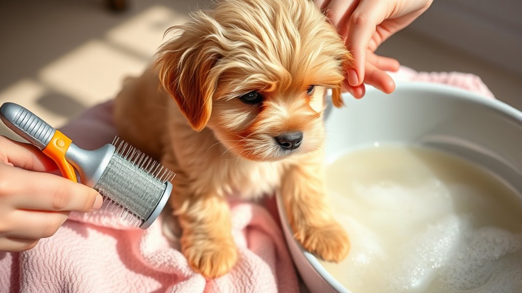 home puppy grooming tips