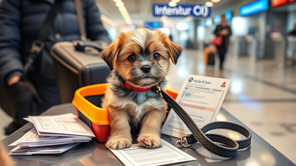prepare for puppy travel requirements