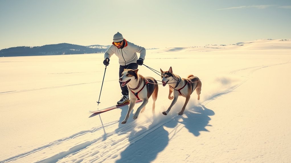 proper harnesses enhance skijoring
