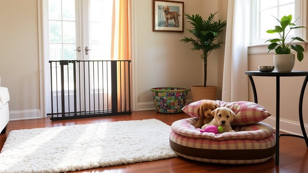 puppy proofing and home setup