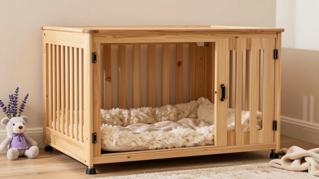 calm secure crate placement