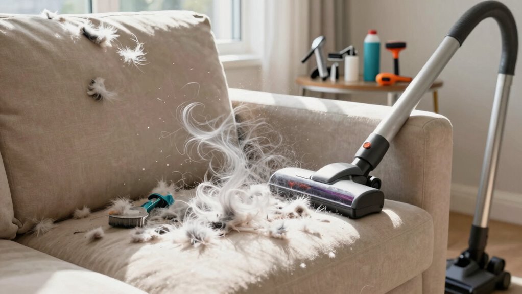 consistent grooming and brushing