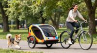 dog bike trailer training