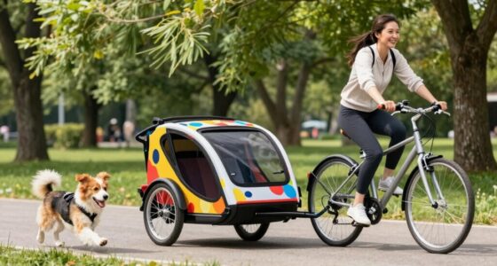 dog bike trailer training