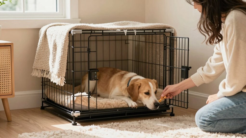 gradual crate familiarization techniques