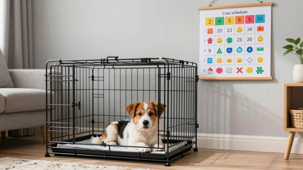 gradually increase crate free time