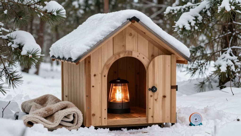 maintain safe heated dog housing