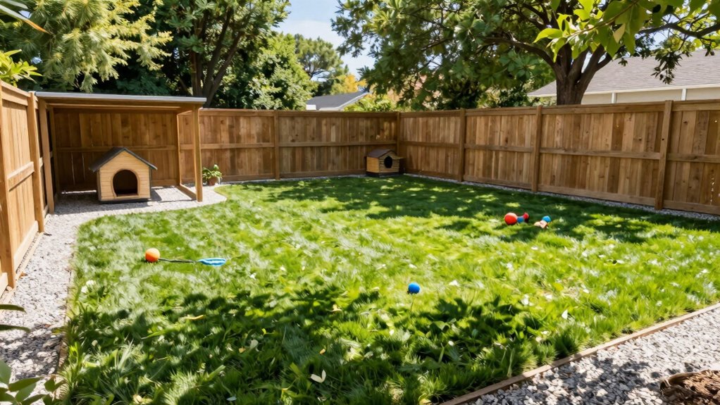 measuring and planning yard