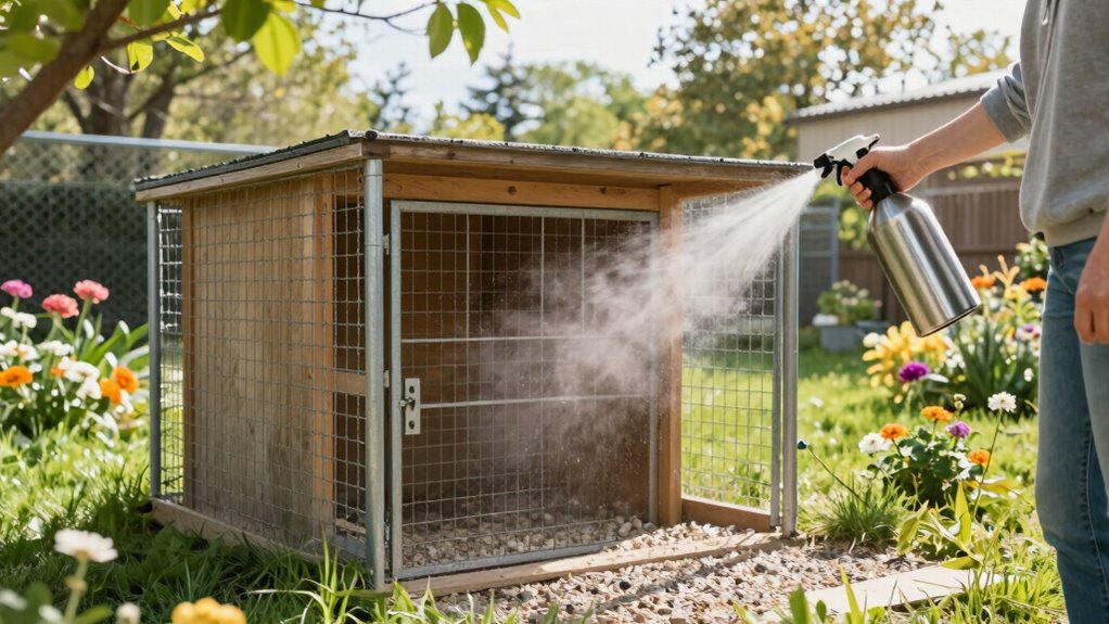 natural outdoor kennel cleaning