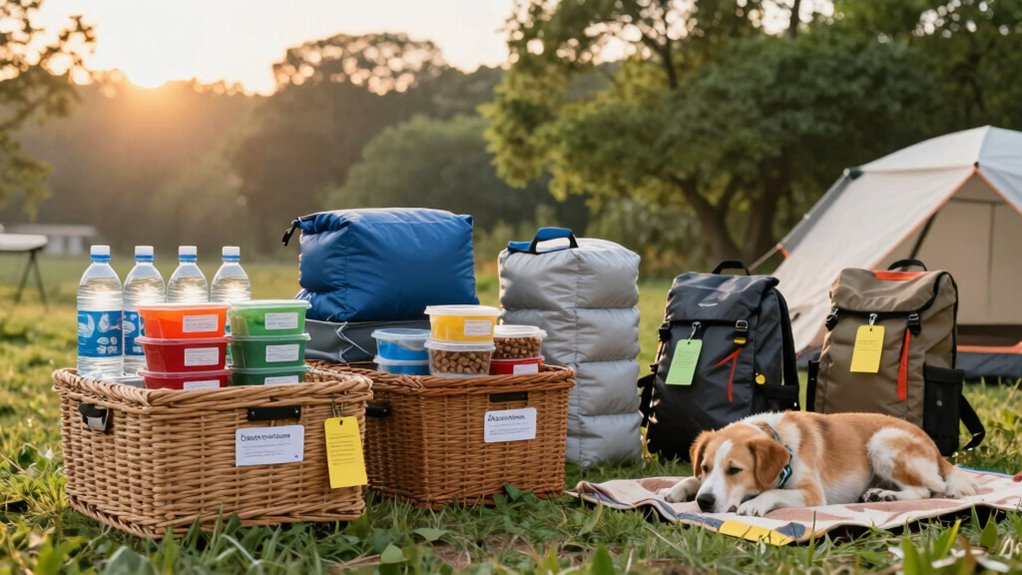 organize supplies with labels