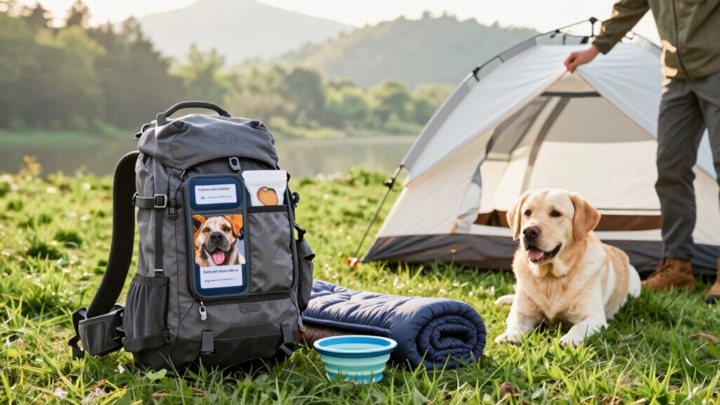 organized pet friendly camping essentials