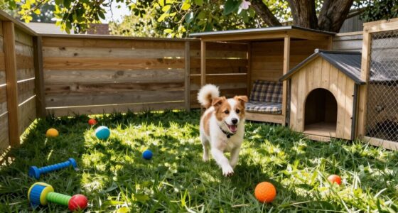 outdoor dog enclosure enrichment