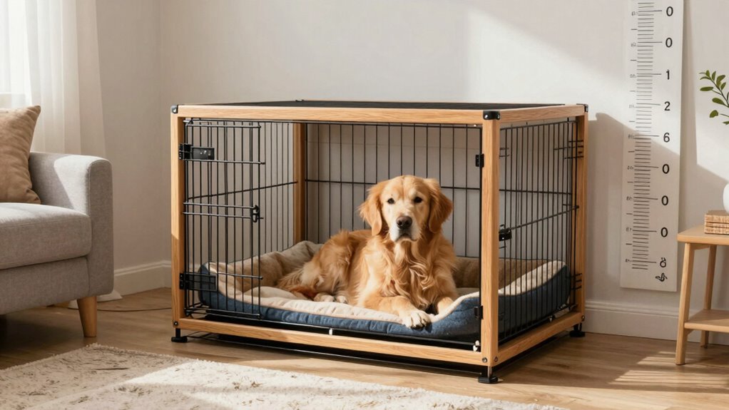 proper crate size promotes training