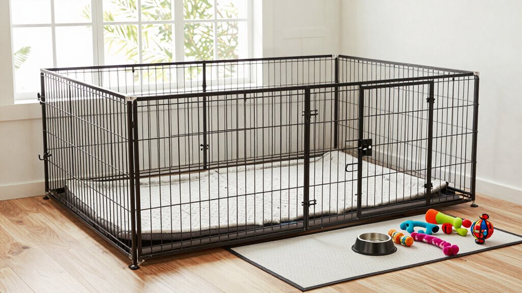 safe comfortable dog enclosure
