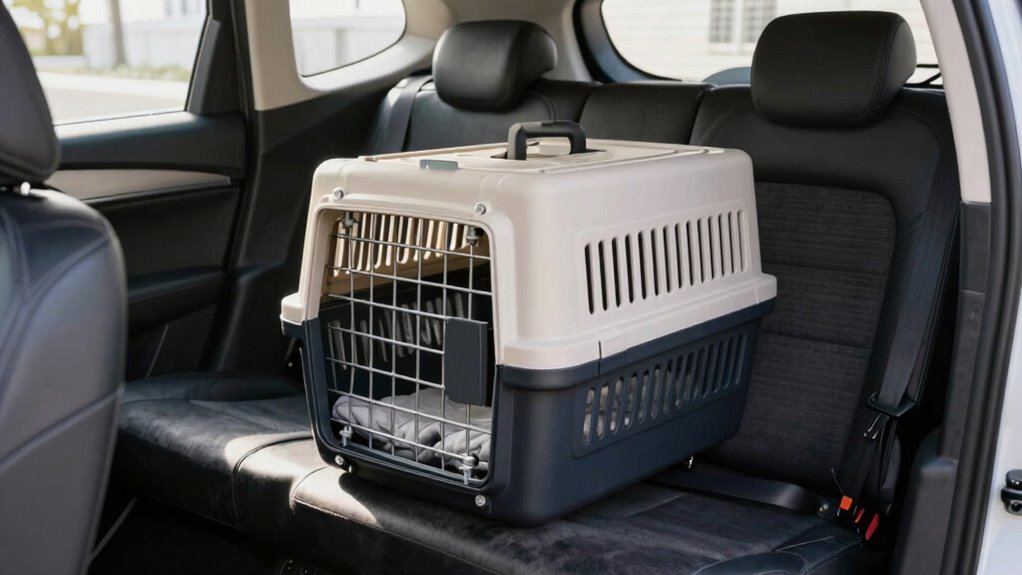 secure crate in optimal location