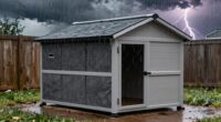 secure kennel for storms