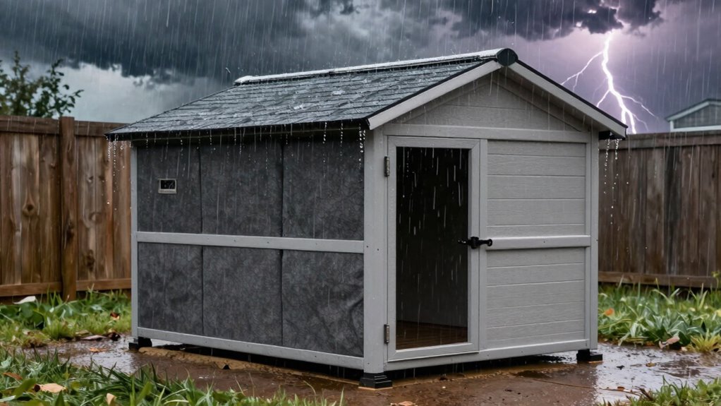 secure kennel for storms