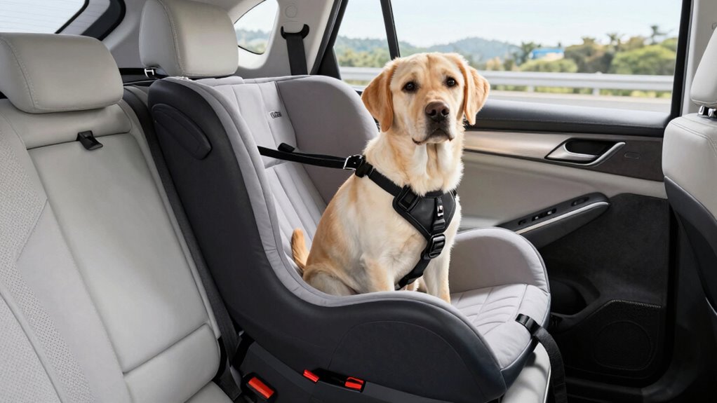 secure well maintained dog restraints