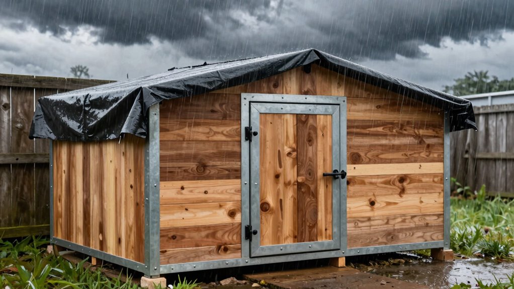 strengthen kennel against wind