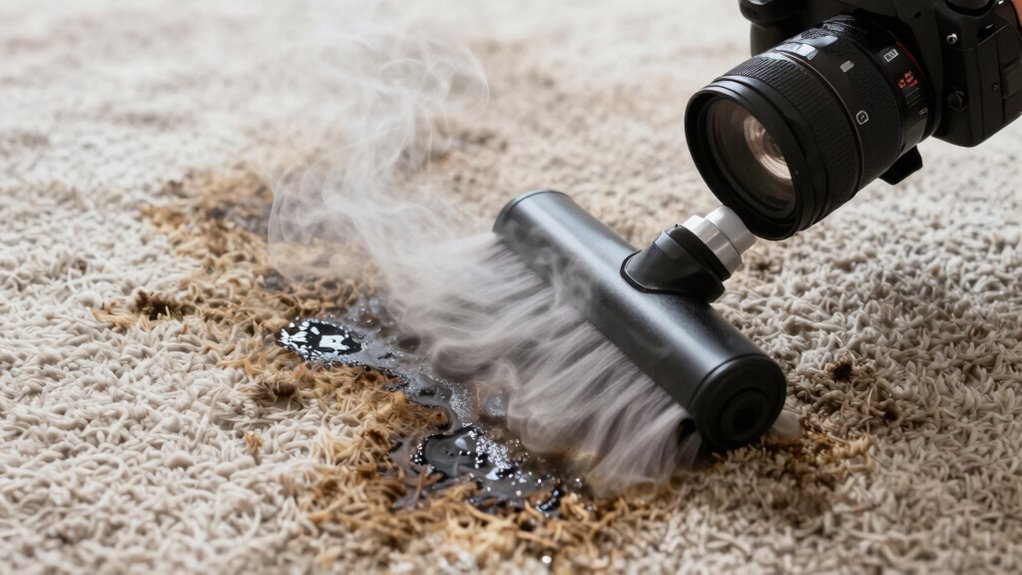 treat stains before steaming