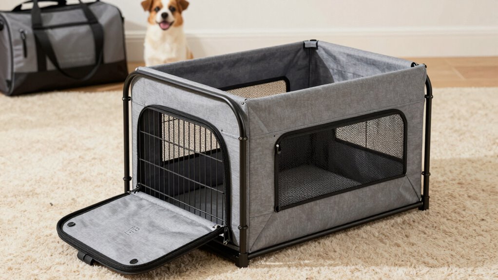 comfortable portable travel crate